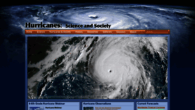 What Hurricanescience.org website looks like in 2024 