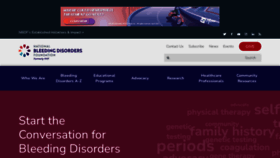 What Hemophilia.org website looks like in 2024 