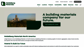 What Heidelbergmaterials.us website looks like in 2024 
