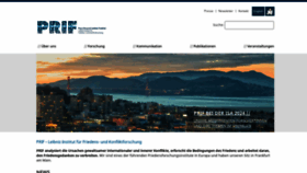 What Hsfk.de website looks like in 2024 