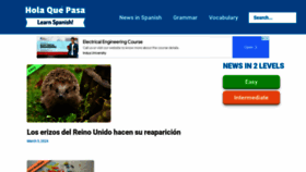 What Holaquepasa.com website looks like in 2024 