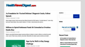 What Healthnewsdigest.com website looks like in 2024 