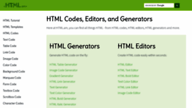 What Html.am website looks like in 2024 