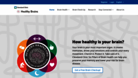 What Healthybrains.org website looks like in 2024 