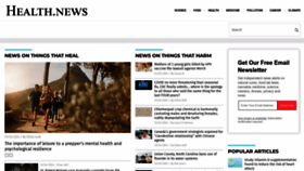 What Health.news website looked like in 2024 (1 year ago)