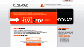 What Html2pdf.fr website looks like in 2024 