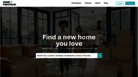 What Homeportfolio.com website looks like in 2024 