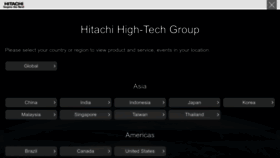 What Hitachi-hightech.com website looks like in 2024 