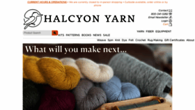 What Halcyonyarn.com website looked like in 2024 (1 year ago)
