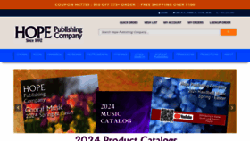 What Hopepublishing.com website looks like in 2024 