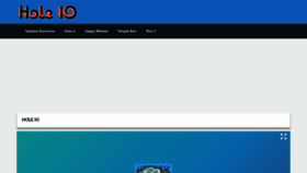 What Hole-io.online website looks like in 2024 