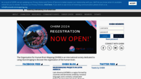 What Humanbrainmapping.org website looks like in 2024 