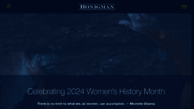 What Honigman.com website looks like in 2024 