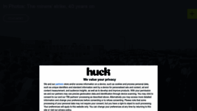 What Huckmag.com website looks like in 2024 
