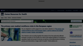 What Human-resources-health.com website looks like in 2024 