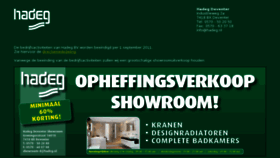 What Hadeg.nl website looked like in 2011 (14 years ago)