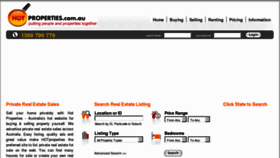 What Hotproperties.com.au website looked like in 2011 (12 years ago)