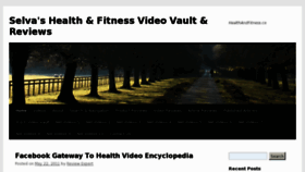What Healthandfitness.co website looked like in 2011 (12 years ago)