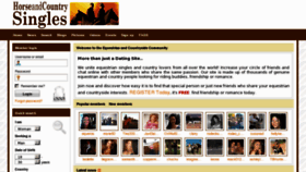 What Horseandcountrysingles.com website looked like in 2011 (12 years ago)