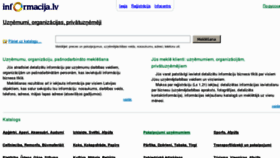 What Informacija.lv website looked like in 2011 (12 years ago)
