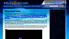 What Info2wdw.com website looked like in 2011 (12 years ago)