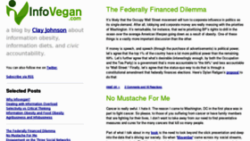 What Infovegan.com website looked like in 2011 (12 years ago)
