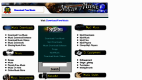 What Indianmusic.com website looked like in 2011 (12 years ago)
