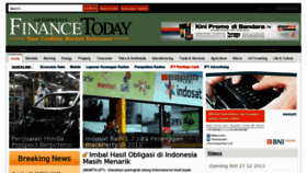 What Indonesiafinancetoday.com website looked like in 2011 (12 years ago)