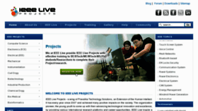 What Ieeeliveprojects.com website looked like in 2012 (12 years ago)