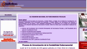 What Indetec.gob.mx website looked like in 2012 (12 years ago)
