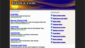 What Italika.com website looked like in 2012 (12 years ago)