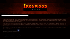 What Ironwoodtavern.com website looked like in 2012 (12 years ago)
