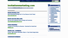 What Invitationmarketing.com website looked like in 2012 (11 years ago)