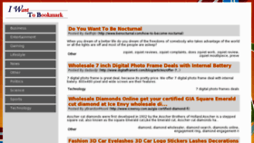 What Iwanttobookmark.com website looked like in 2012 (11 years ago)