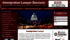 What Immigrationlawyerservices.com website looked like in 2011 (13 years ago)