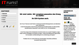 What Itruns.de website looked like in 2012 (11 years ago)