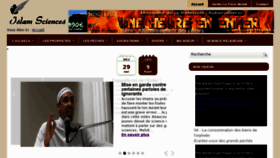 What Islamsciences.com website looked like in 2012 (11 years ago)