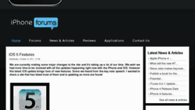 What Iphoneforums.com website looked like in 2012 (11 years ago)
