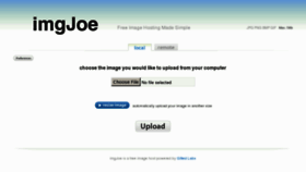 What Imgjoe.com website looked like in 2012 (11 years ago)