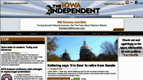 What Iowaindependent.com website looked like in 2012 (11 years ago)