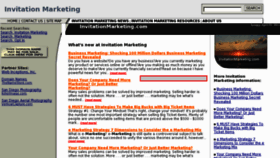What Invitationmarketing.com website looked like in 2011 (13 years ago)
