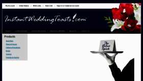 What Instantweddingtoasts.com website looked like in 2012 (11 years ago)