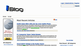 What Iblogpage.com website looked like in 2012 (11 years ago)