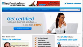 What Itcertificationexam.com website looked like in 2012 (11 years ago)