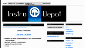 What Instrodepot.com website looked like in 2012 (11 years ago)