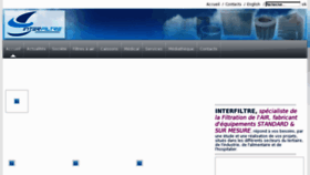 What Interfiltre.fr website looked like in 2012 (11 years ago)