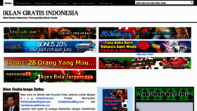 What Iklangratisindonesia.com website looked like in 2012 (11 years ago)