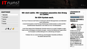 What Itruns.de website looked like in 2012 (11 years ago)