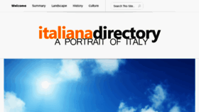 What Italianadirectory.com website looked like in 2012 (11 years ago)