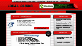 What Idealclix.com website looked like in 2012 (11 years ago)